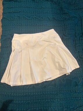 Tommy Bahama White Pleated Skater Tennis Skirt